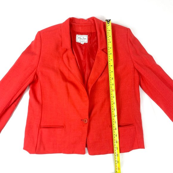 3/$30 Mr. Jax Red Blazer Dress Jacket - Picture 10 of 12